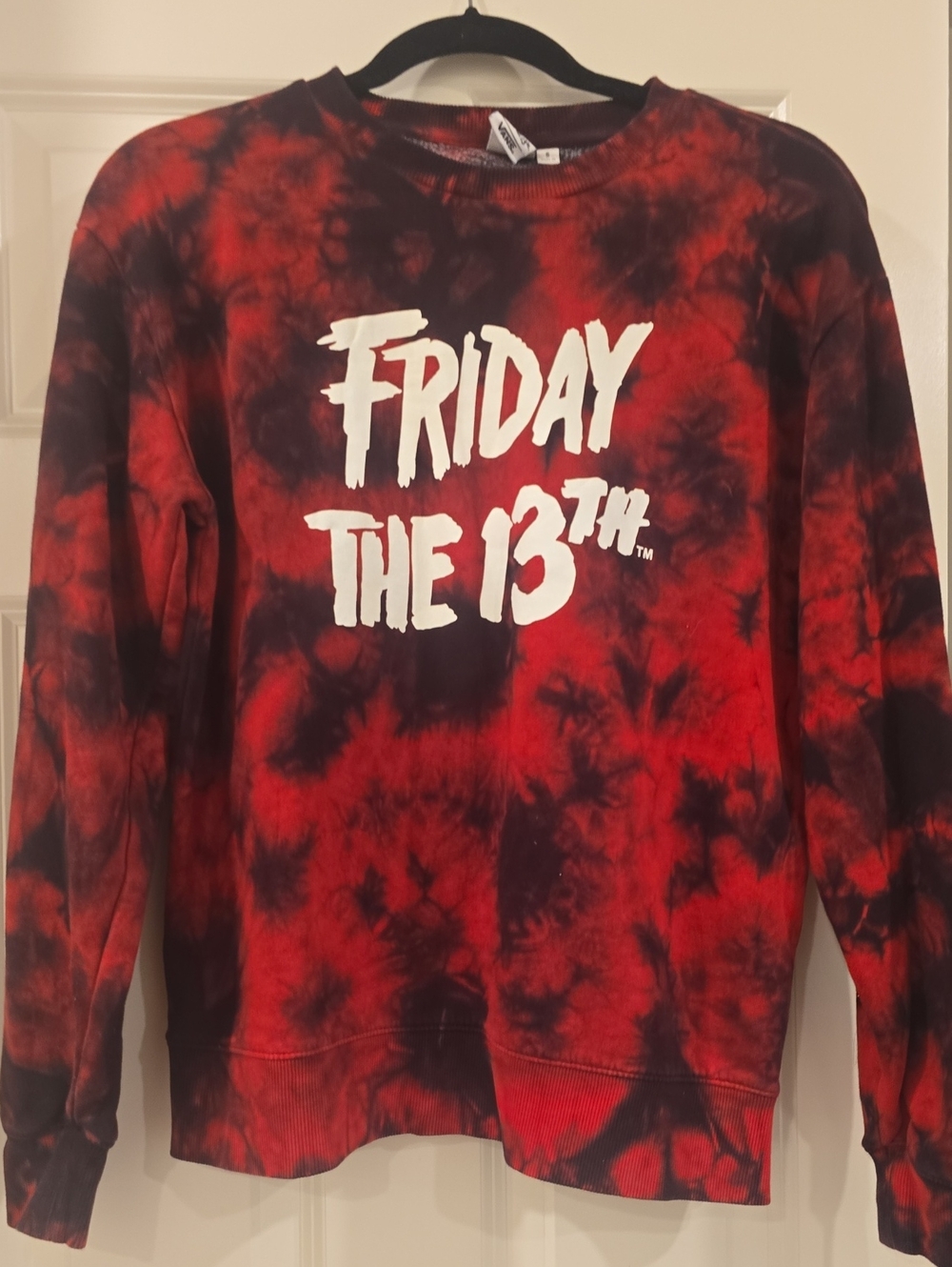 Vans Friday The 13th Red & Black Tie-Dye Crewneck